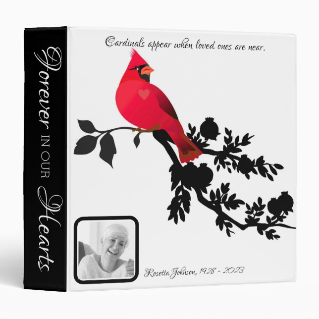 Classeur Les Cardinaux commémoratifs apparaissent Keepsaké  (Devant/Côté)