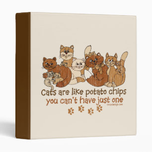 Classeur Les chats sont comme des pommes chips