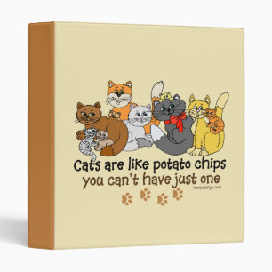 Classeur Les chats sont comme des pommes chips