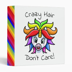 Classeur Les cheveux fous de licorne ne s'inquiètent pas