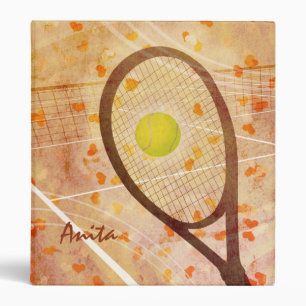 Classeur Les Coeurs mignons de la fille Tennis Love