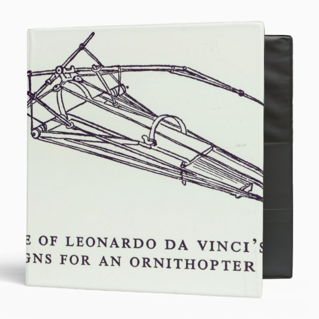 Classeur Les conceptions de Leonardo da Vinci pour un (Devant/Intérieur)