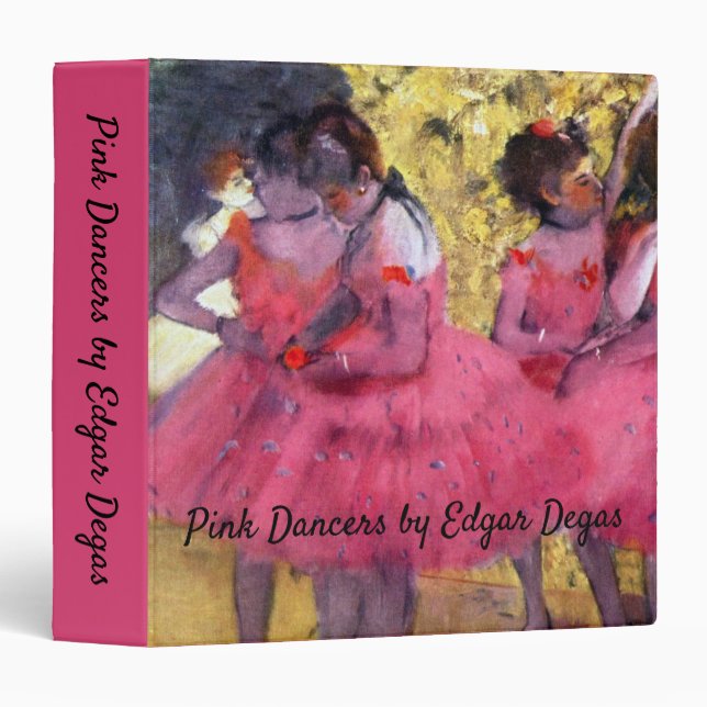 Classeur Les danseurs roses, avant le ballet par Edgar Dega (Devant/Côté)