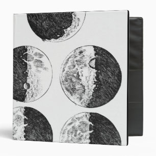 Classeur Les dessins de Galilée des phases de la lune