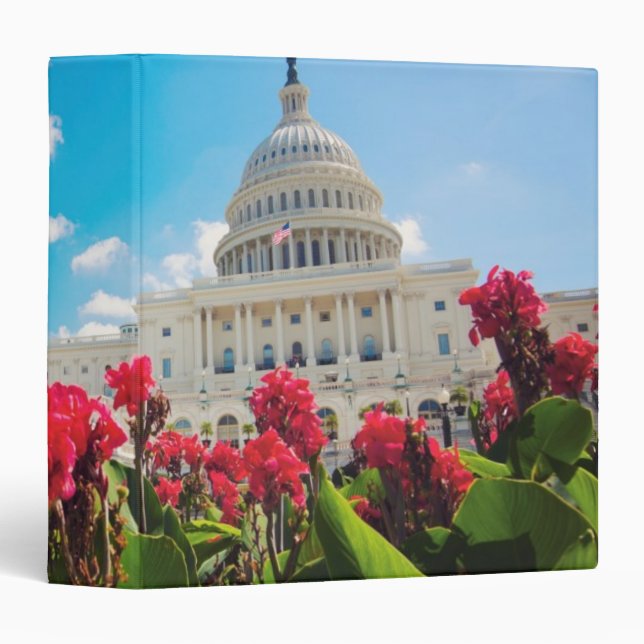 Classeur Les Etats-Unis, Washington DC, bâtiment de capitol (Devant/Côté)
