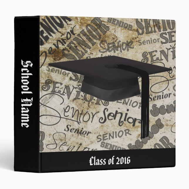 Classeur Les félicitations, reçoivent un diplôme 1,5" album (Devant/Côté)