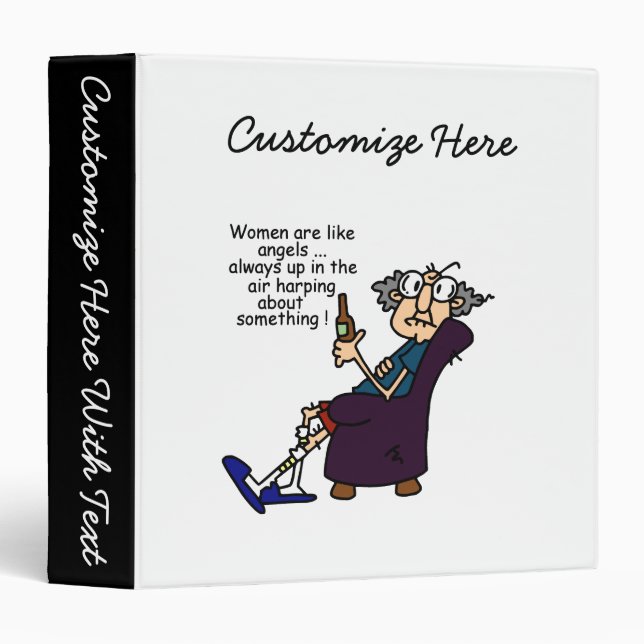 Classeur Les Femmes Sont Comme Des Anges (Devant/Côté)