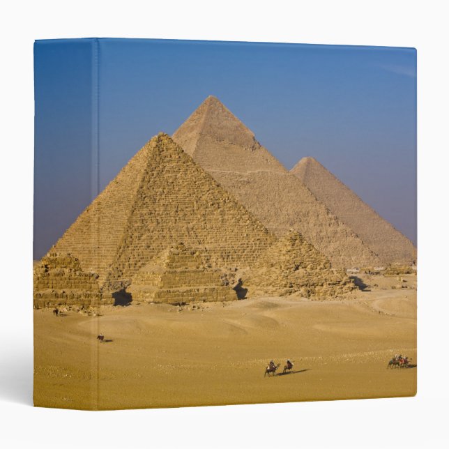 Classeur Les grandes pyramides de Gizeh, Egypte (Devant/Côté)