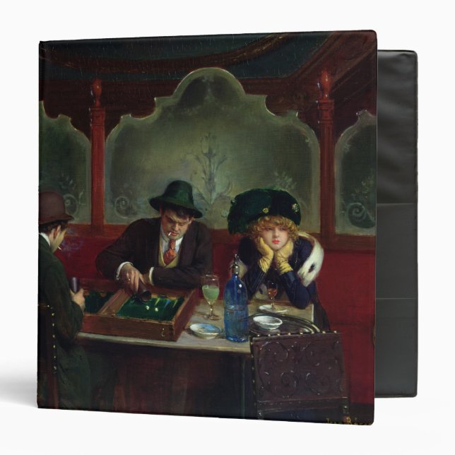 Classeur Les joueurs de backgammon (Devant/Intérieur)