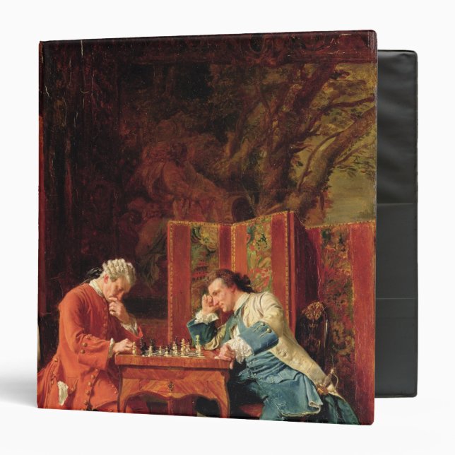 Classeur Les joueurs d'échecs, 1856 (Devant/Intérieur)