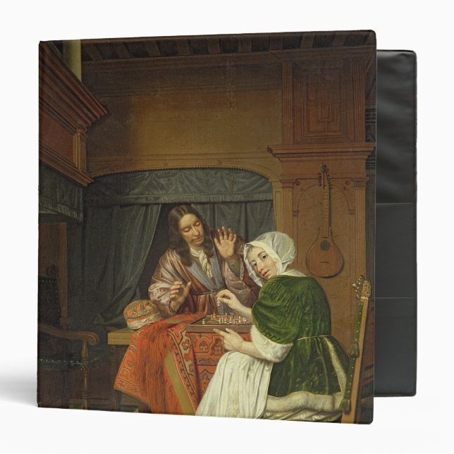 Classeur Les joueurs d'échecs, c.1670 (Devant/Intérieur)