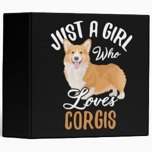 Classeur Les Loves Corgis de Just a Girl
