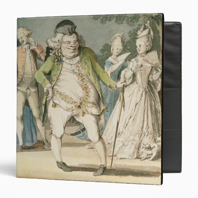 Classeur Les macaronis, 1774 (la semaine sur le papier) (Devant/Intérieur)