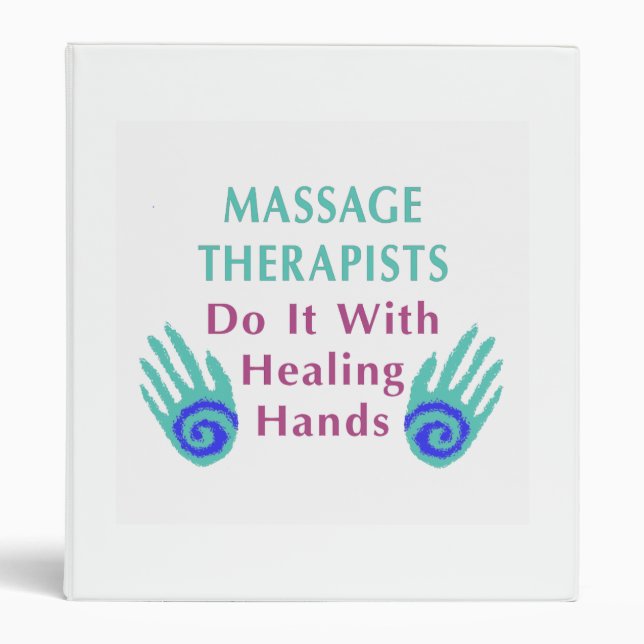 Classeur Les massothérapeutes le font avec les mains de gué (Devant)