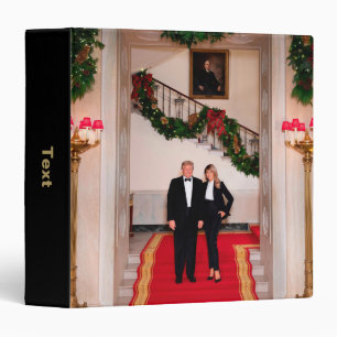 Classeur Les pas de Noël Président Donald Trump & Melania