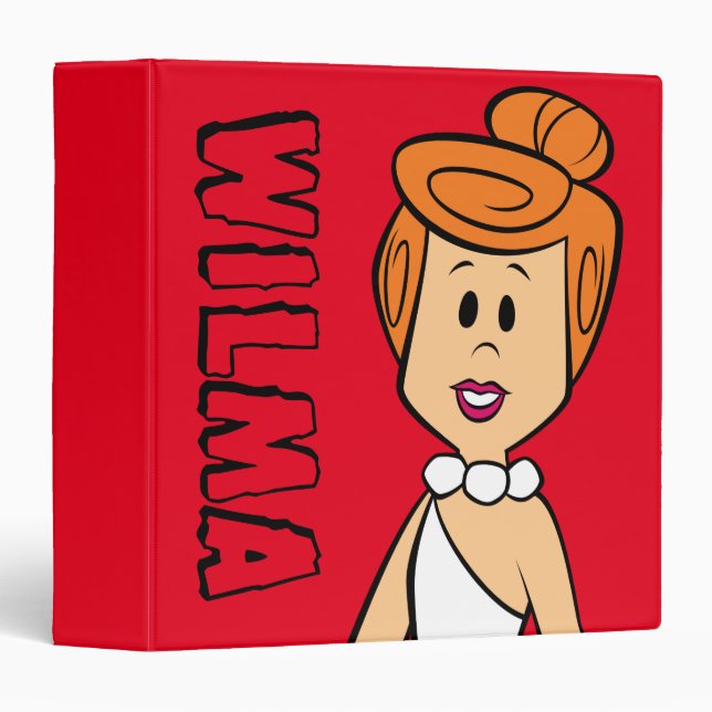 Classeur Les Pierrafeu | Wilma Flintstone (Devant/Côté)