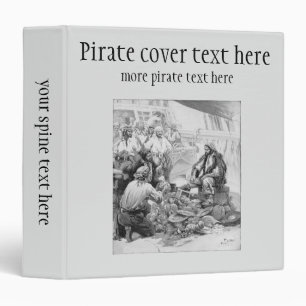 Classeur Les pirates vintages comptent leurs trésors et pil