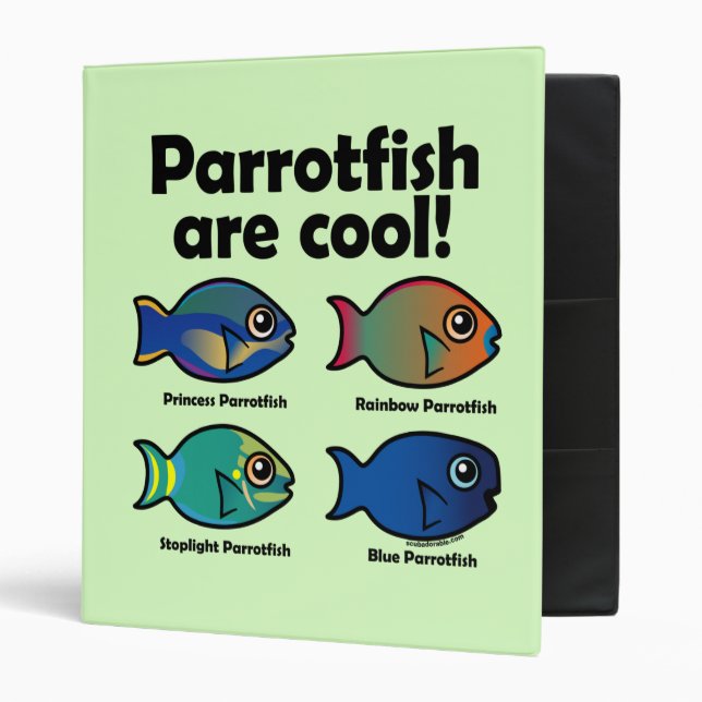 Classeur Les poissons perroquets sont Cool ! (Devant/intérieur)