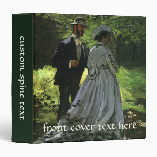 Classeur Les Promeneurs, alias Les Flâneurs par Claude Mone (Devant/Côté)