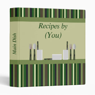 Classeur Les rayures de cuisine ont personnalisé la recette