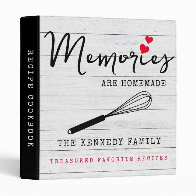 Classeur Les souvenirs de bois blanc sont faits maison Rece (Devant/Côté)