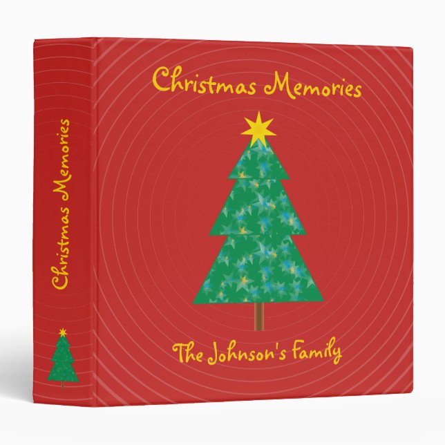 Classeur Les souvenirs de Noël de la famille | de Johnson (Devant/Côté)