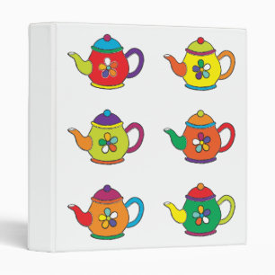 CLASSEUR LES TEAPOTS COLORÉS