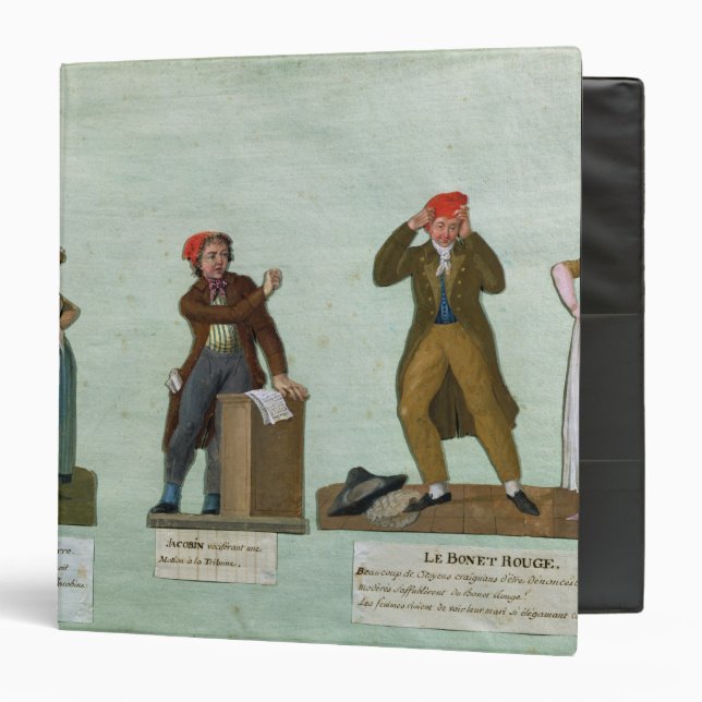 Classeur Les tricoteuses de Jacobin (Devant/Intérieur)