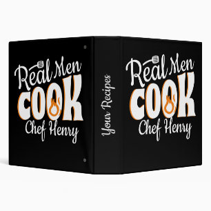 Classeur Les vrais hommes cuisinent 