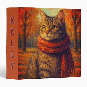 Classeur Les Whiskers d'automne Un Chat Cosy dans la brise