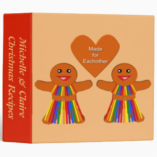 Classeur Lesbian Christmas Gingerbread Dames Couple Recette