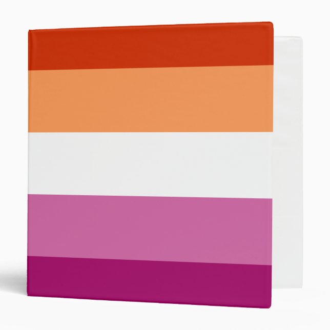 Classeur Lesbian Pride Flag LGBTQ (Devant/Intérieur)