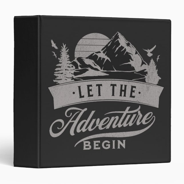 Classeur Let the adventure begin (Devant/Côté)