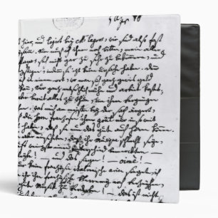 Classeur Lettre de Mozart à son père, le 5 avril