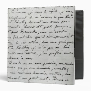 Classeur Lettre de Zola à Edouard Manet 1868