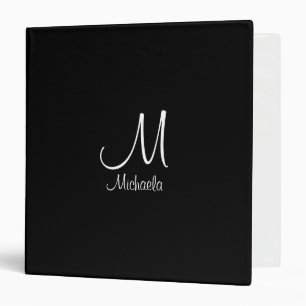Classeur Lettre initiale Monogramme Modèle Élégant