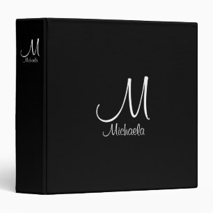 Classeur LETTRE INITIALE PERSONNALISÉE Modèle Monogramme