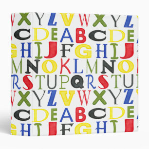 Classeur Lettres brillamment colorées par Megan Meagher