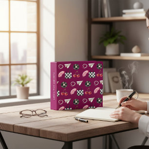 Classeur lettres personnalisées modernes pour filles 