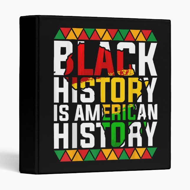 Classeur L'histoire noire est l'histoire américaine patriot (Devant/Côté)