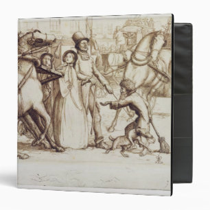 Classeur L'homme aveugle, 1853 (stylo, encre, lavage et