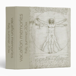 Classeur L'homme vitruvien de Léonard de Vinci
