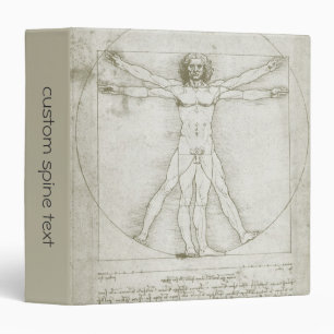 Classeur L'homme vitruvien de Léonard de Vinci