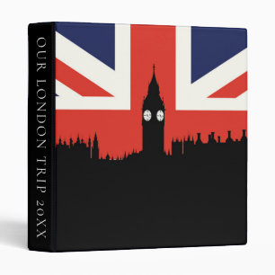 Classeur L'horizon de Londres le drapeau britannique