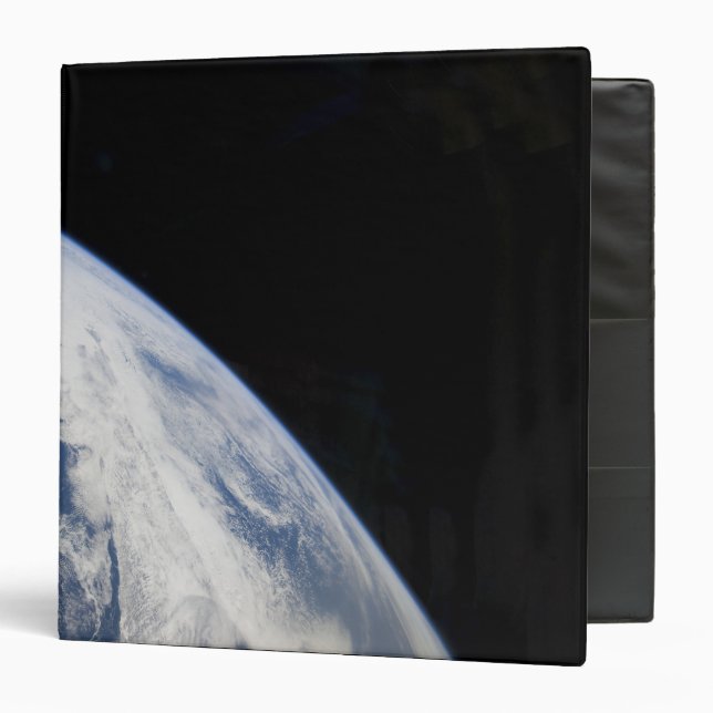 Classeur L'horizon terrestre et la noirceur de l'espace (Devant/Intérieur)
