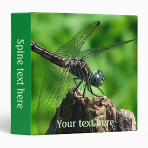 Classeur Libellule de près personnalisé Nature