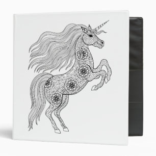Classeur Licorne magique inspirée