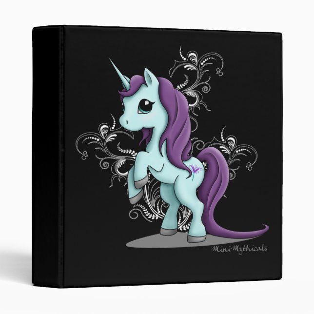 Classeur Licorne reliure à anneaux 1" 3 (Devant/Côté)