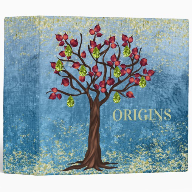 Classeur Lien généalogique de l'arbre généalogique de l'pom (Devant/Côté)