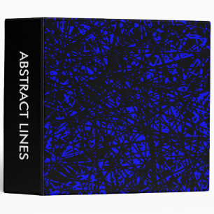 Classeur Lignes Abstraites 2.0po - Bleu